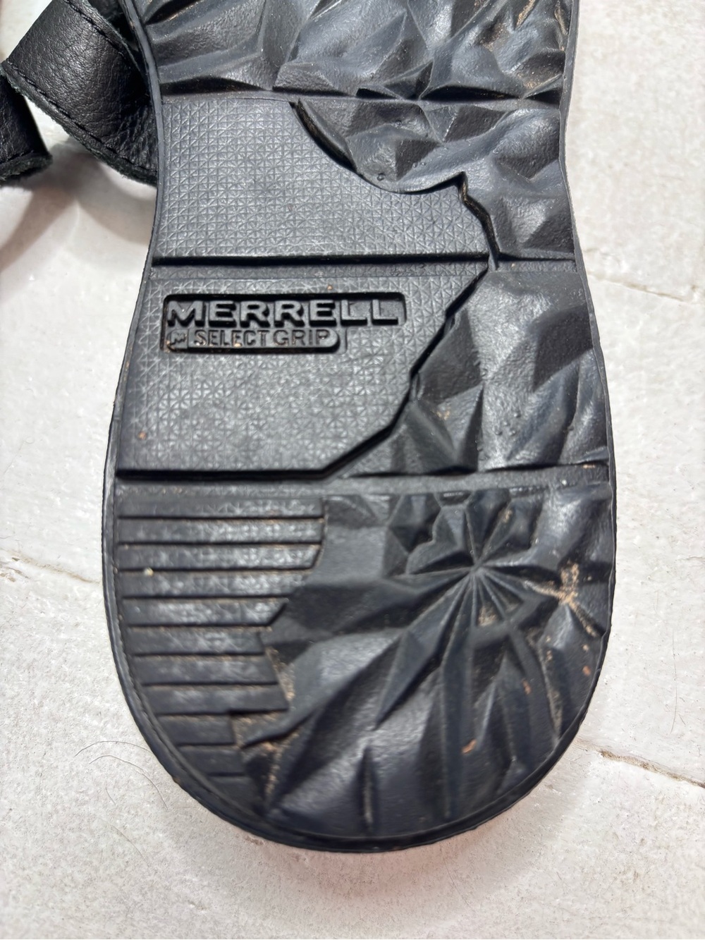 Merrell Napa Valley Slide Sandal Black Leather Size 7 EUC - Picture 4 of 7